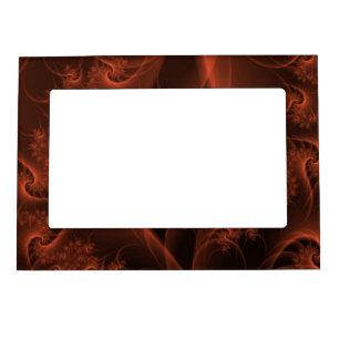 Burning Orange Twist Magnetic Photo Frame