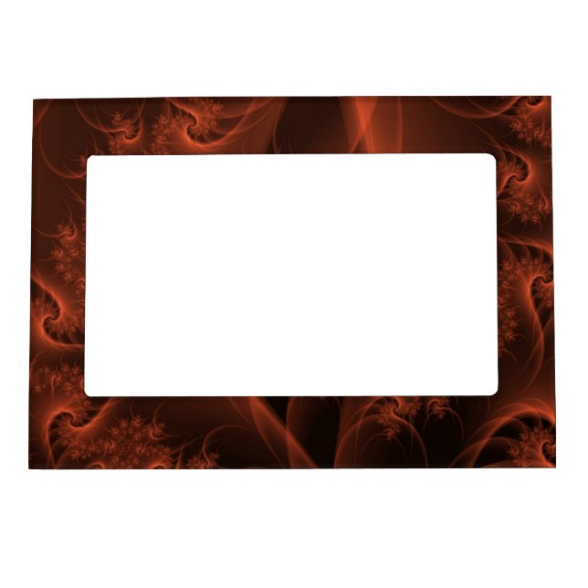 Burning Orange Twist Magnetic Photo Frame (Front)
