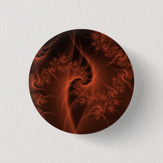 Burning Orange Twist  Pinback Button (Front)