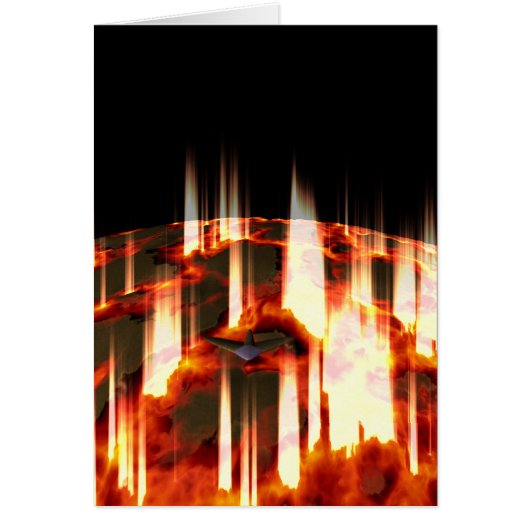 burning planet cards (Front)