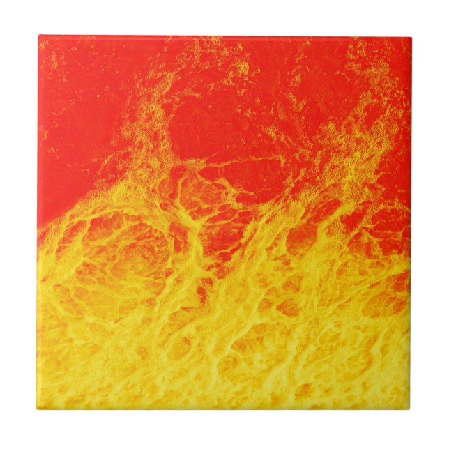 Burning red and yellow fire tile (Front)