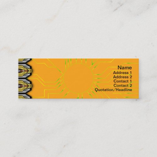 Burning Red Magma Waves Big Paper Cut Out Business Card