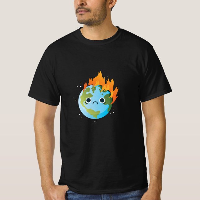 Burning Sad Earth T-Shirt (Front)