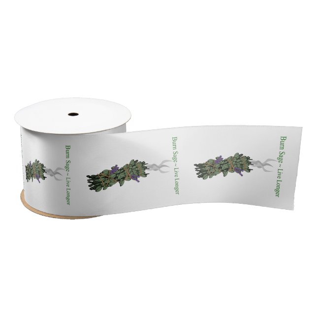 Burning Sage Thunder_Cove Satin Ribbon (Spool)