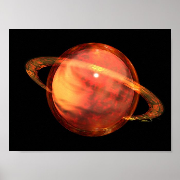 Burning Saturn Print