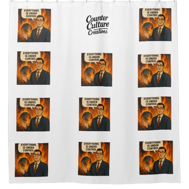 Burning Shower Curtain (Front)