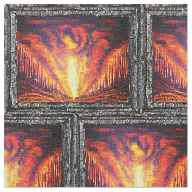 Burning Sky Fabric (Close Up)