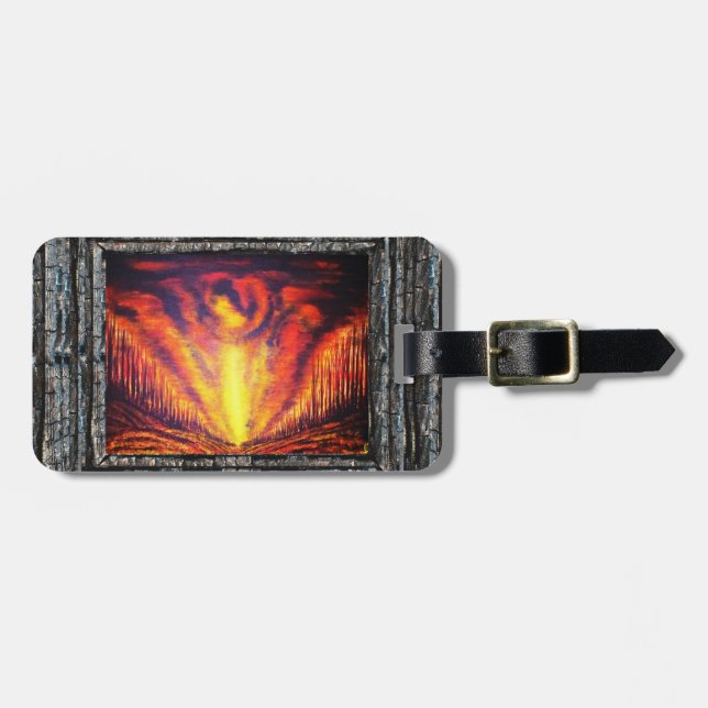 Burning Sky Luggage Tag (Front Horizontal)