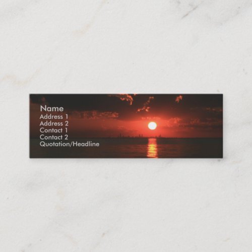 Burning Sky... Business Card Template