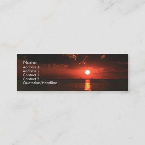 Customizable Burning Sky... Business Card Template