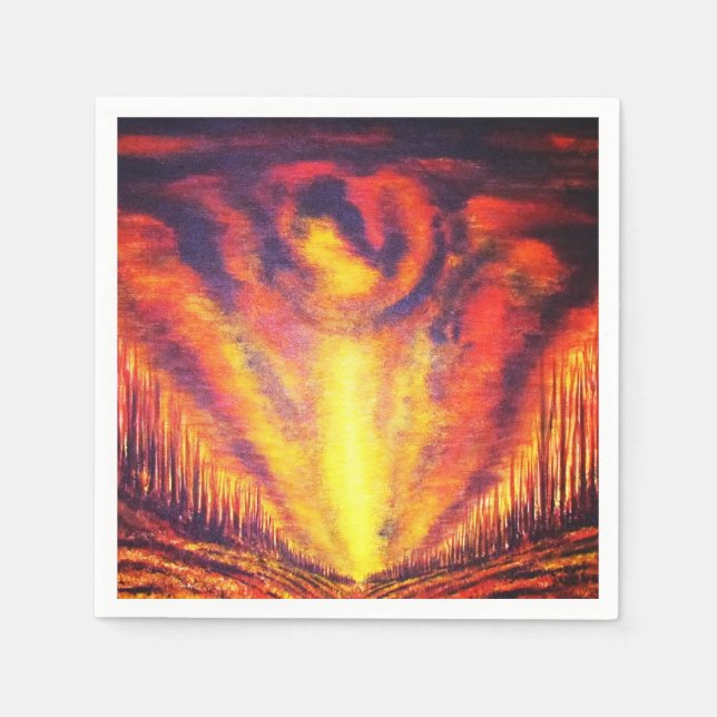 Burning Sky Napkins (Front)
