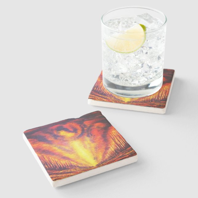 Burning Sky Stone Coaster (Side)