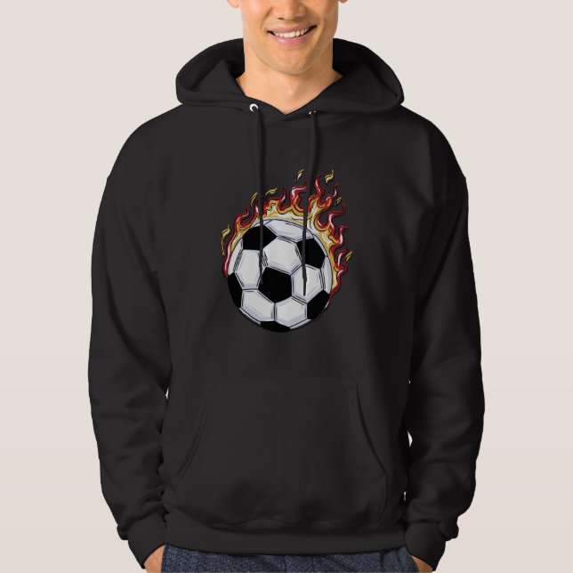Burning Soccer Hoodie (Front)