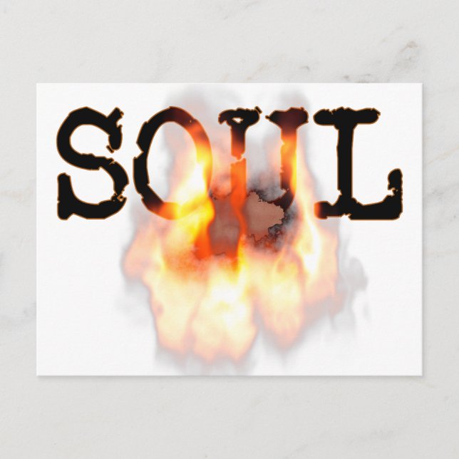 Burning SOUL on Fire Postcard (Front)