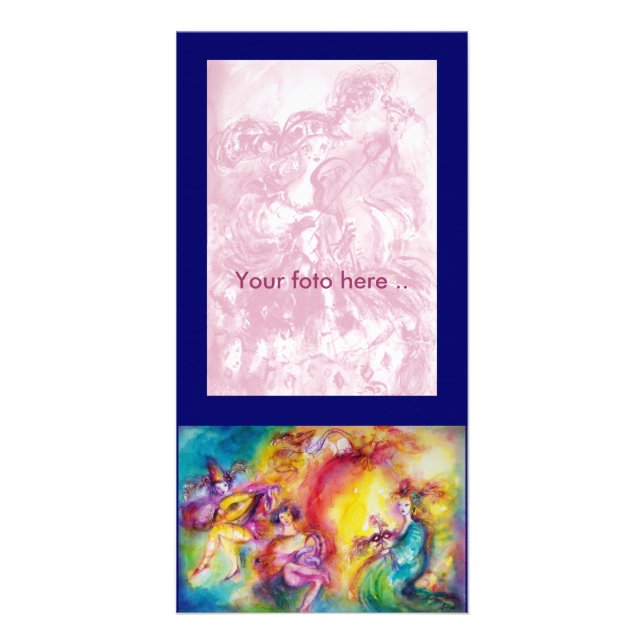 BURNING THE CARNIVAL / Venetian Masquerade Dance Card (Front)