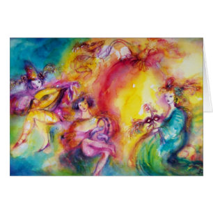 BURNING THE CARNIVAL / Venetian Masquerade Dance Cards