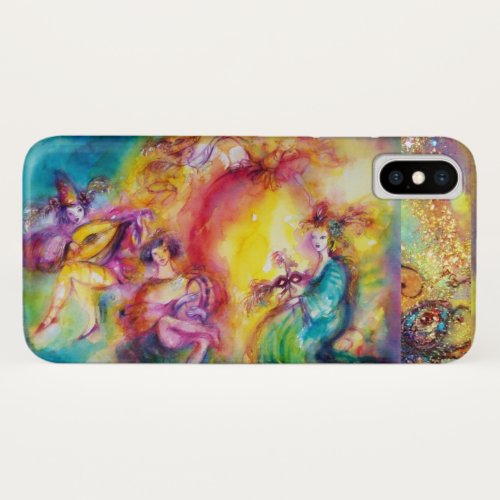 BURNING THE CARNIVAL  Venetian Masquerade Dance iPhone X Case