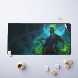 Burning Vengeance Gaming Desk Mat flame mousepad