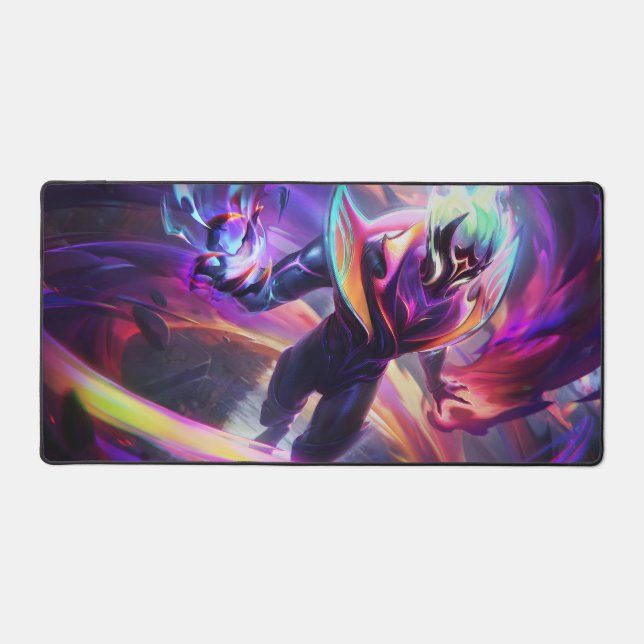 Burning Vengeance Gaming Desk Mat | Flame Mousepad (Front)