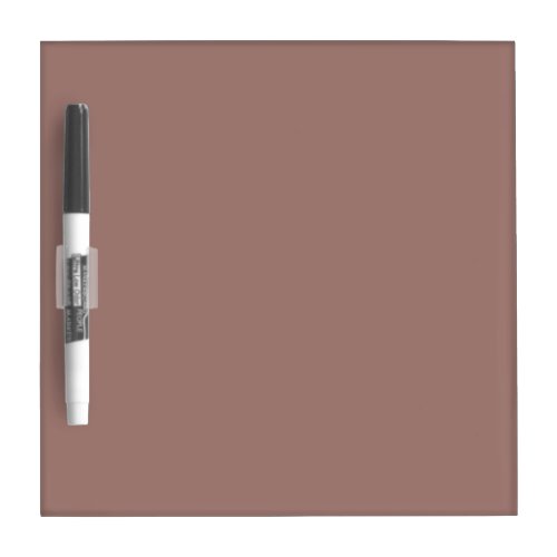 Burnished Brown Solid Color Dry Erase Board