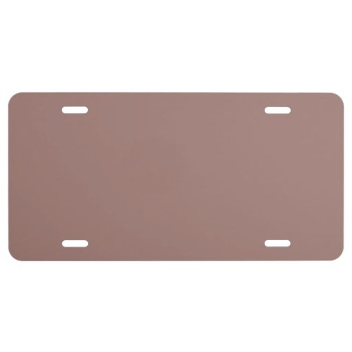Burnished Brown Solid Color License Plate