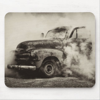 Burnout Pit Vintage Truck Mouse Pad