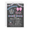 Burnouts or bows gender reveal invitation