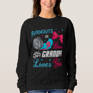 Burnouts or Bows Gender Reveal Party Idea Racing G Sweatshirt