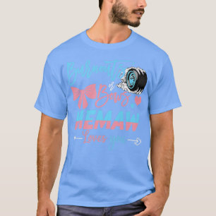 Burnouts Or Bows Memaw Loves You Gender Reveal T-Shirt