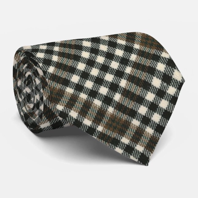 Burns Check Modern Original Scottish Tartan Neck Tie (Rolled)