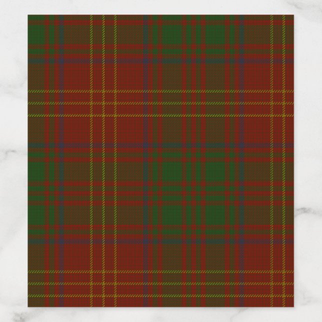 Burns Clan Tartan Envelope Liner (Design)