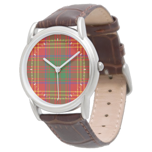 Burns Clan Tartan Watch (Angled)