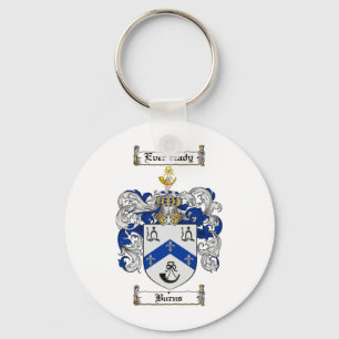BURNS FAMILY CREST - BURNS COAT OF ARMS KEYCHAIN