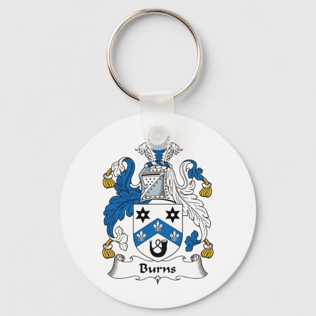 Burns Family Crest Keychain (Front)
