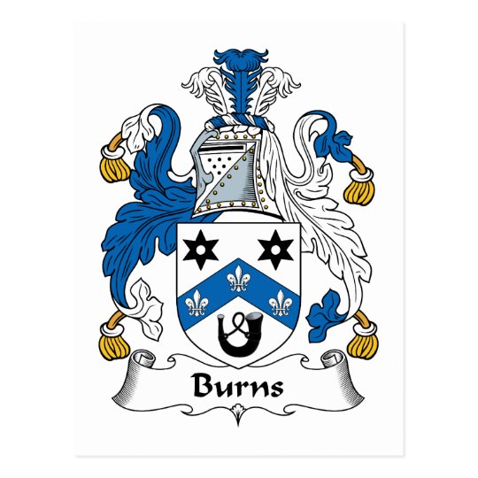 Burns Family Crest Postcard | Zazzle.com