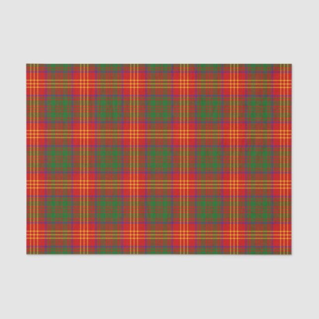 Burns Family Tartan Pattern Tissue Paper (Front)