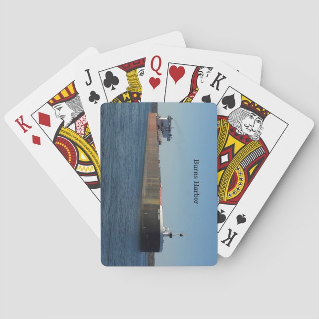 Burns Harbor playing cards (Back)