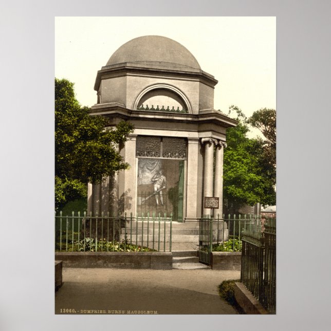 Burns Mausoleum, Dumfries, Scotland Poster (Front)