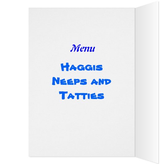 Burns Night! Card (Inside (Left))