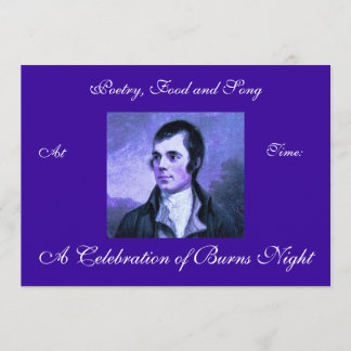 Burns Night Invitation