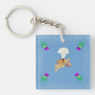 Burns Night sky edit Keychain