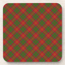 Burns Scottish Clan Tartan Coasters