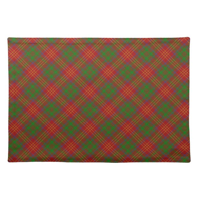 Burns Scottish Clan Tartan Placemats (Front)