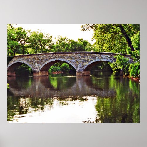 Burnside Bridge Antietam Poster