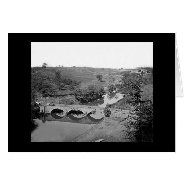 Burnside Bridge near Antietam 1862 Card