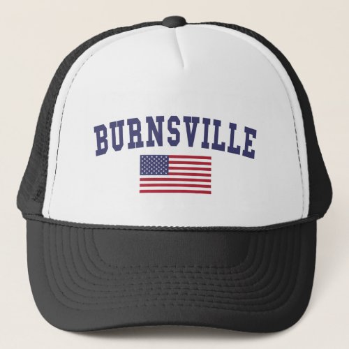 Burnsville US Flag Trucker Hat