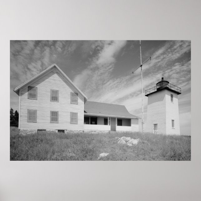 Burnt Coat Harbor Light Station Poster (Front)