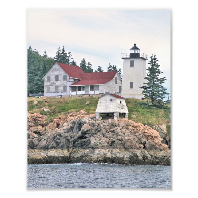 Burnt Coat Harbor Lighthouse Maine Photo Print (Front)