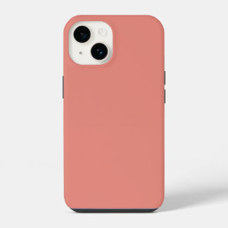 Burnt coral simple minimalist iPhone 14 case
