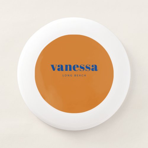 Burnt Honey Minimal Modern Classic Name Wham-O Frisbee